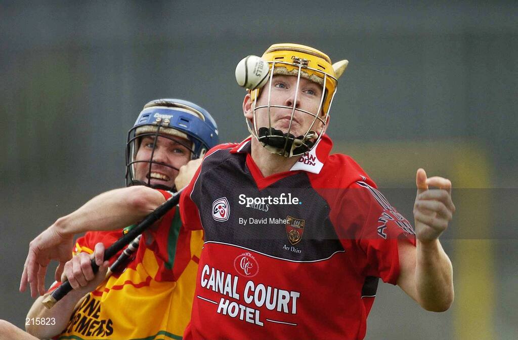 23 July 2006; Brendan McGourty, Down, in action againstLiam Kenny , Carlow. Christy Ring Cup Semi-Final, Down v Carlow, Cusack Park, Mullingar, Co. Westmeath. Picture credit: David Maher / SPORTSFILE