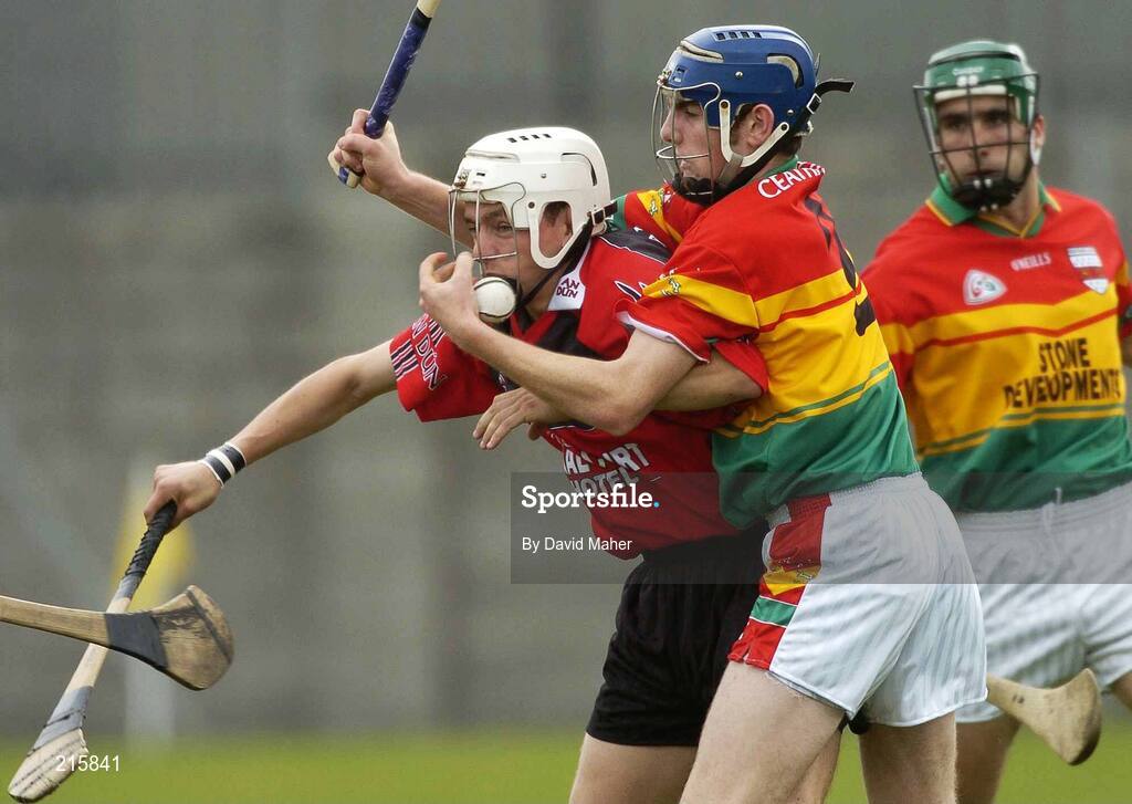 23 July 2006; Stephen Clarke, Down, in action against Eoin Nolan, Carlow. Christy Ring Cup Semi-Final, Down v Carlow, Cusack Park, Mullingar, Co. Westmeath. Picture credit: David Maher / SPORTSFILE