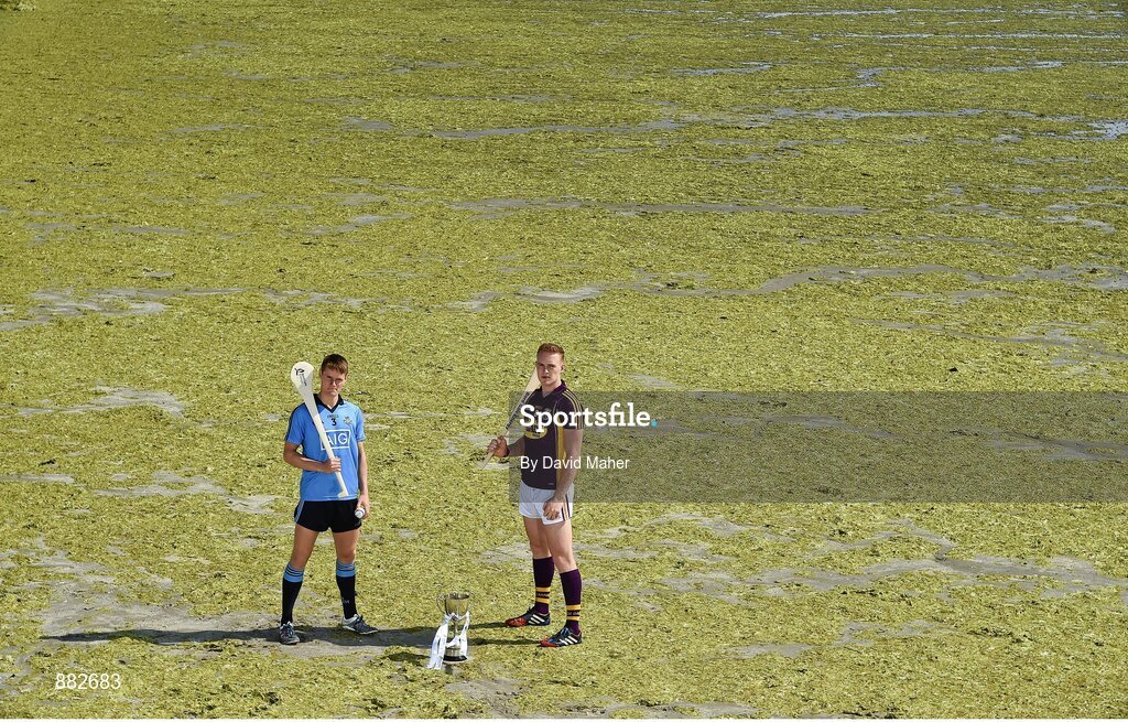 1 July 2014: Dublin’s Cian O’Callaghan and Wexford’s Jack Guiney at Dollymount Strand in Dublin today ahead of the Bord Gáis Energy GAA Hurling U-21 Leinster Championship Final at Parnell Park on Wednesday, July 9th at 7.30pm where Dublin will play Wexford. The match will be shown live on TG4 with fans able to vote for their man of the match using the #LaochBGE hashtag on Twitter. Picture credit: David Maher / SPORTSFILE 1 July 2014: Dublin’s Cian O’Callaghan and Wexford’s Jack Guiney at Dollymount Strand in Dublin today ahead of the Bord Gáis Energy GAA Hurling U-21 Leinster Championship Final at Parnell Park on Wednesday, July 9th at 7.30pm where Dublin will play Wexford. The match will be shown live on TG4 with fans able to vote for their man of the match using the #LaochBGE hashtag on Twitter. Picture credit: David Maher / SPORTSFILE