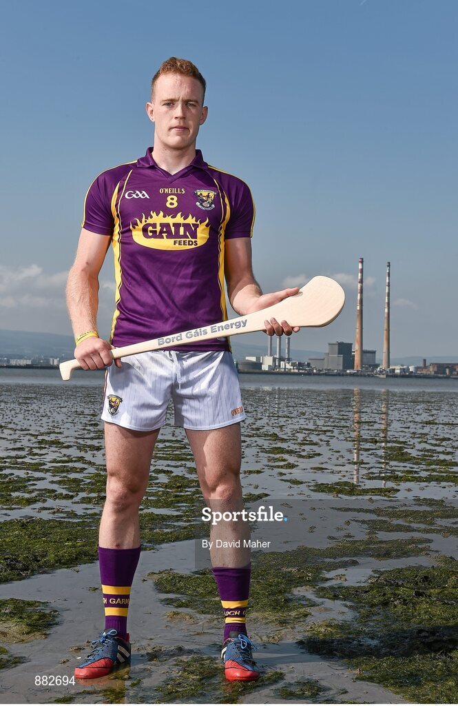 1 July 2014: Wexford’s Jack Guiney at Dollymount Strand in Dublin today ahead of the Bord Gáis Energy GAA Hurling U-21 Leinster Championship Final at Parnell Park on Wednesday, July 9th at 7.30pm where Dublin will play Wexford. The match will be shown live on TG4 with fans able to vote for their man of the match using the #LaochBGE hashtag on Twitter. Picture credit: David Maher / SPORTSFILE