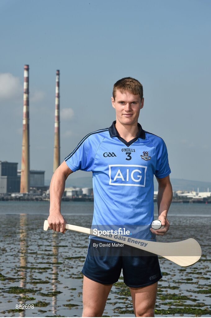 1 July 2014: Dublin’s Cian O’Callaghan at Dollymount Strand in Dublin today ahead of the Bord Gáis Energy GAA Hurling U-21 Leinster Championship Final at Parnell Park on Wednesday, July 9th at 7.30pm where Dublin will play Wexford. The match will be shown live on TG4 with fans able to vote for their man of the match using the #LaochBGE hashtag on Twitter. Picture credit: David Maher / SPORTSFILE