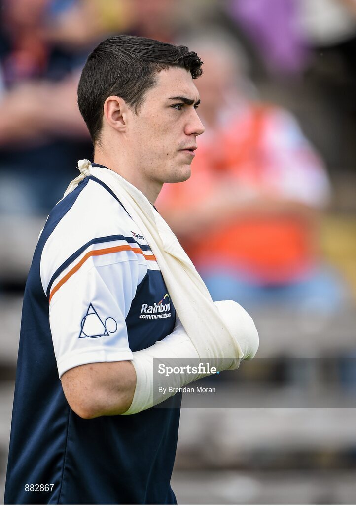 28 June 2014; Caolan Rafferty, Armagh. Ulster GAA Football Senior Championship, Semi-Final, Armagh v Monaghan, St Tiernach's Park, Clones, Co. Monaghan. Picture credit: Brendan Moran / SPORTSFILE