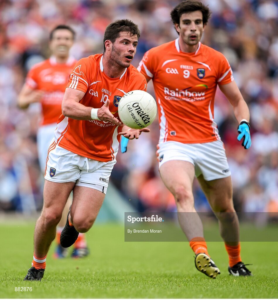 28 June 2014; Eugene McVerry, Armagh. Ulster GAA Football Senior Championship, Semi-Final, Armagh v Monaghan, St Tiernach's Park, Clones, Co. Monaghan. Picture credit: Brendan Moran / SPORTSFILE