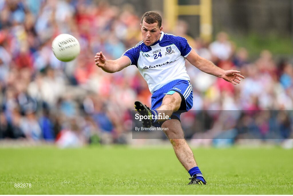 28 June 2014; Padraig Donaghy, Monaghan. Ulster GAA Football Senior Championship, Semi-Final, Armagh v Monaghan, St Tiernach's Park, Clones, Co. Monaghan. Picture credit: Brendan Moran / SPORTSFILE