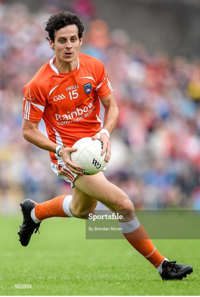 28 June 2014; Jamie Clarke, Armagh. Ulster GAA Football Senior Championship, Semi-Final, Armagh v Monaghan, St Tiernach's Park, Clones, Co. Monaghan. Picture credit: Brendan Moran / SPORTSFILE