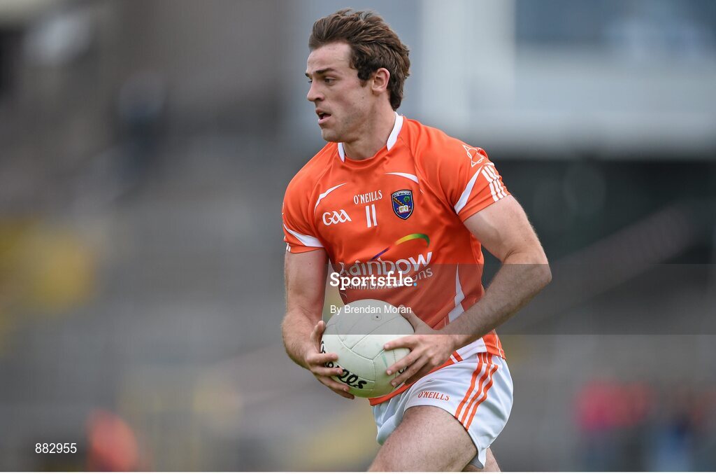 28 June 2014; Kevin Dyas, Armagh. Ulster GAA Football Senior Championship, Semi-Final, Armagh v Monaghan, St Tiernach's Park, Clones, Co. Monaghan. Picture credit: Brendan Moran / SPORTSFILE