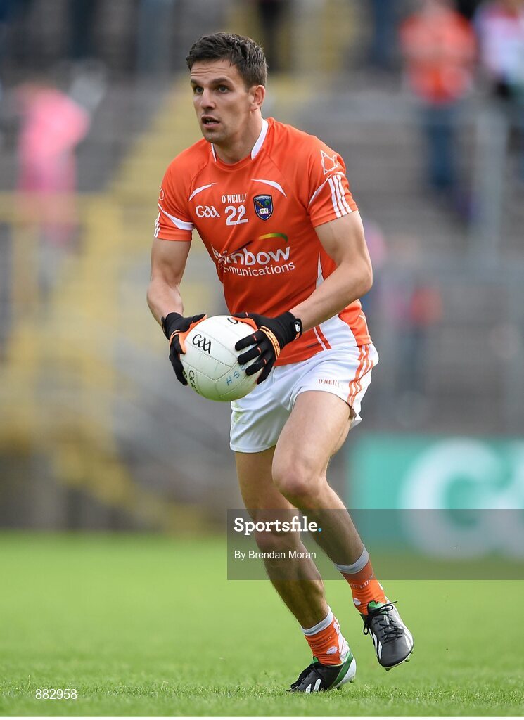 28 June 2014; Stephen Harold, Armagh. Ulster GAA Football Senior Championship, Semi-Final, Armagh v Monaghan, St Tiernach's Park, Clones, Co. Monaghan. Picture credit: Brendan Moran / SPORTSFILE