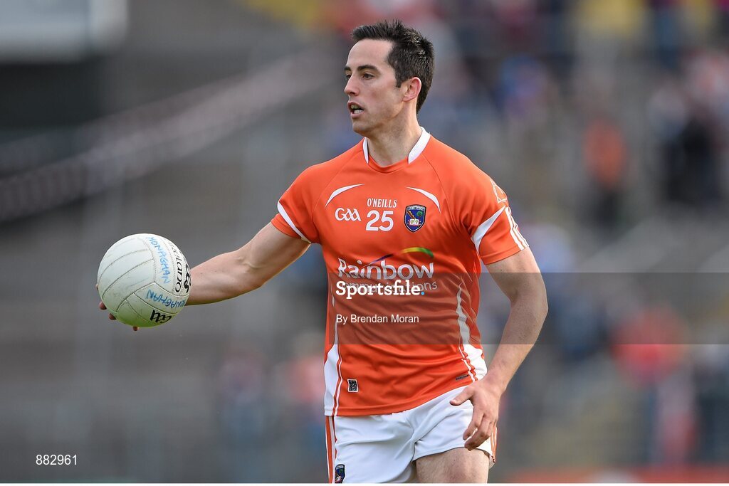 28 June 2014; Aaron Kernan, Armagh. Ulster GAA Football Senior Championship, Semi-Final, Armagh v Monaghan, St Tiernach's Park, Clones, Co. Monaghan. Picture credit: Brendan Moran / SPORTSFILE
