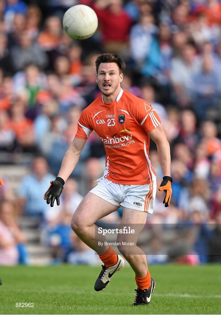 28 June 2014; Stefan Forker, Armagh. Ulster GAA Football Senior Championship, Semi-Final, Armagh v Monaghan, St Tiernach's Park, Clones, Co. Monaghan. Picture credit: Brendan Moran / SPORTSFILE