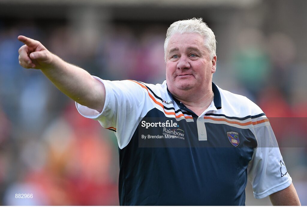 28 June 2014; Paul Grimley, Armagh manager. Ulster GAA Football Senior Championship, Semi-Final, Armagh v Monaghan, St Tiernach's Park, Clones, Co. Monaghan. Picture credit: Brendan Moran / SPORTSFILE