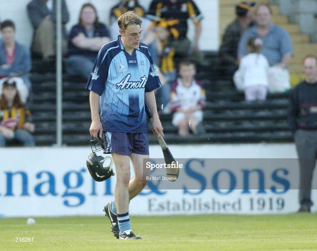 27 July 2006; William Lowry, Dublin, leaves the pitch after he was sent off by referee Fergus Smyth. Erin U21 Leinster Hurling Final, Kilkenny v Dublin, Nowlan Park, Kilkenny. Picture credit; Matt Browne / SPORTSFILE