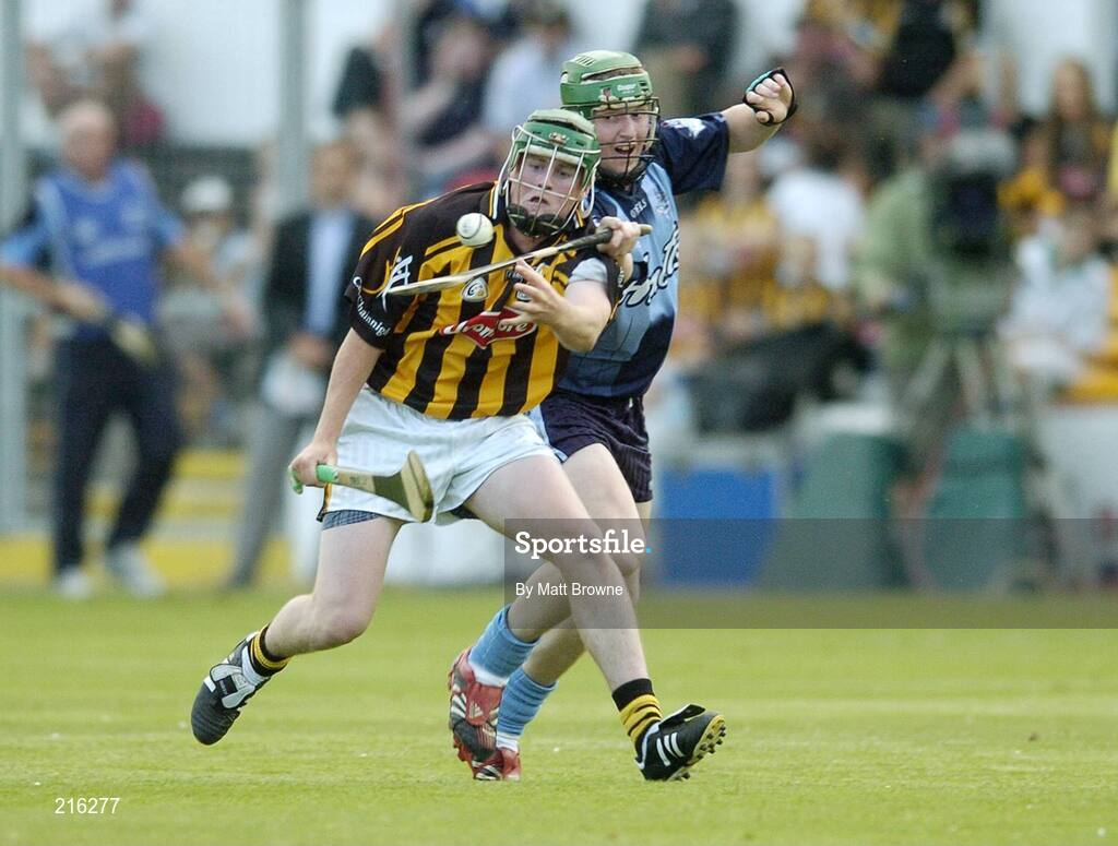 27 July 2006; Maurice Nolan, Kilkenny, is tackled by Patrick Bergin, Dublin. Erin U21 Leinster Hurling Final, Kilkenny v Dublin, Nowlan Park, Kilkenny. Picture credit; Matt Browne / SPORTSFILE
