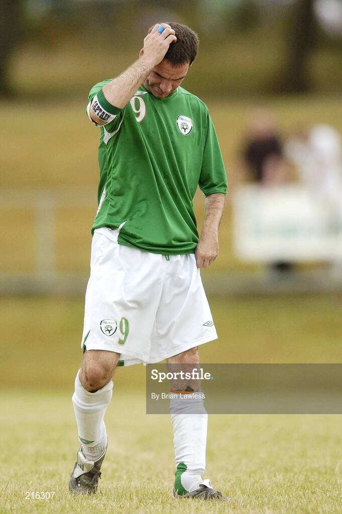 28 July 2006; A dejected Alan O'Hara, Republic of Ireland, after the match. Cerebral Palsy European Soccer Championships, 3rd / 4th place play-off, Republic of Ireland v Netherlands, Belfield Bowl, UCD, Dublin. Picture credit: Brian Lawless / SPORTSFILE