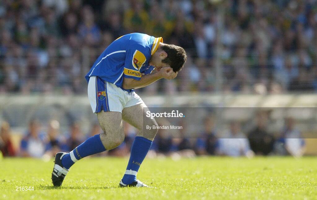 29 July 2006; Diarmuid Masterson, Longford, reacts after kicking tha ball wide. Bank of Ireland All-Ireland Senior Football Championship Qualifier, Round 4, Kerry v Longford, Fitzgerald Stadium, Killarney, Co. Kerry. Picture credit; Brendan Moran / SPORTSFILE
