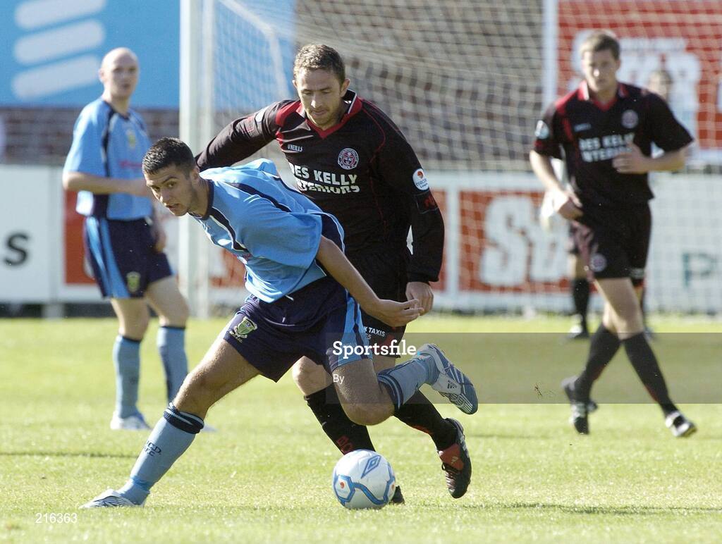 29 July 2006; Gary Dicker, UCD, in action against Gareth Farrelly, Bohemians. eircom League Premier Division, UCD v Bohemians, Belfield Park, Dublin. Picture credit; Ray Lohan / SPORTSFILE