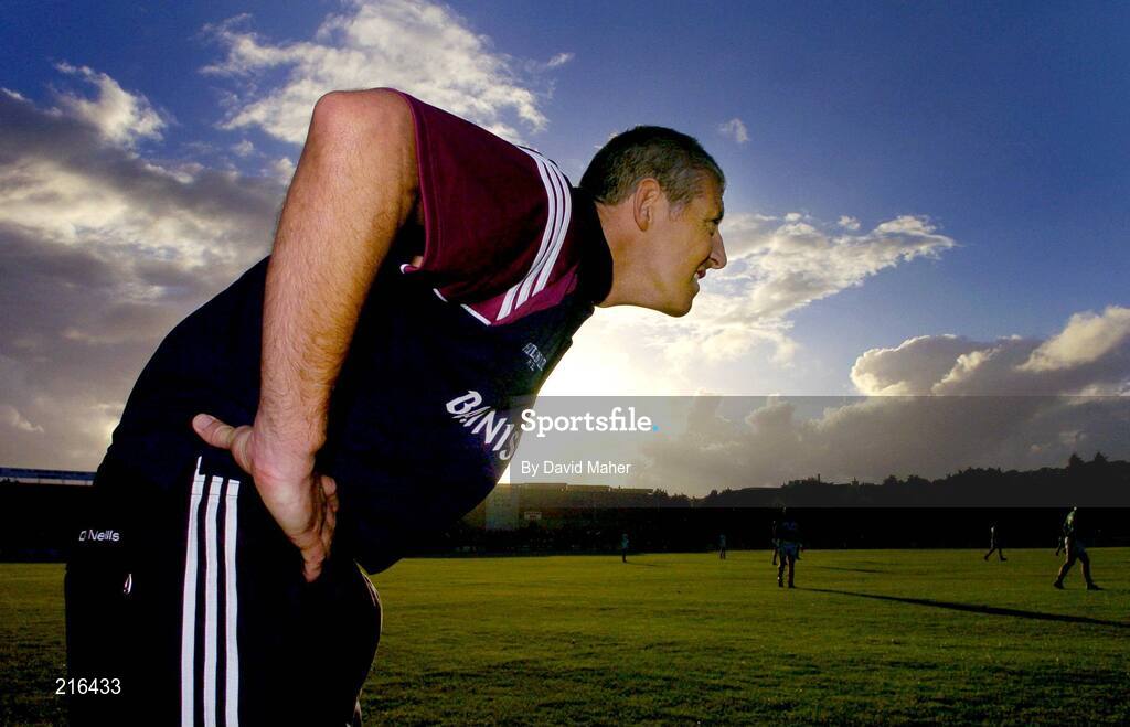 29 July 2006; Tomas O'Flatharta, Westmeath manager, watches on during the final minute of the game. Bank of Ireland All-Ireland Senior Football Championship Qualifier, Round 4, Galway v Westmeath, Pearse Stadium, Galway. Picture credit; David Maher / SPORTSFILE