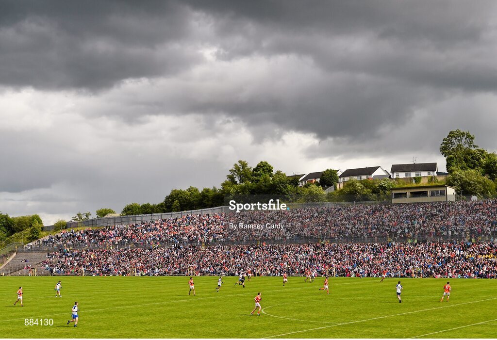 6 July 2014; A general view during the game. Ulster GAA Football Senior Championship, Semi-Final Replay, Armagh v Monaghan, St Tiernach's Park, Clones, Co. Monaghan. Picture credit: Ramsey Cardy / SPORTSFILE
