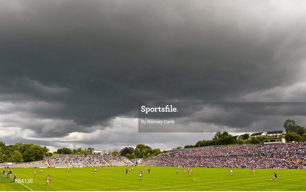 6 July 2014; A general view during the game. Ulster GAA Football Senior Championship, Semi-Final Replay, Armagh v Monaghan, St Tiernach's Park, Clones, Co. Monaghan. Picture credit: Ramsey Cardy / SPORTSFILE