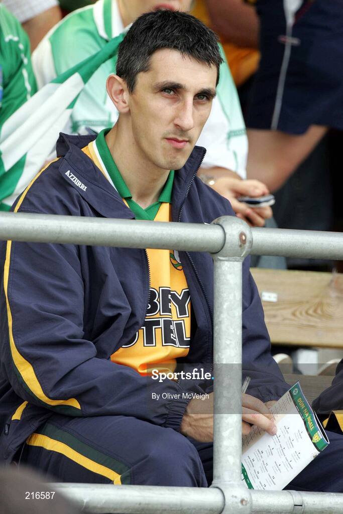30 July 2006; Paddy Campbell, Donegal, watches from the stand. Bank of Ireland All-Ireland Senior Football Championship Qualifier, Round 4, Fermanagh v Donegal, Brewster Park, Enniskillen, Co. Fermanagh. Picture credit; Oliver McVeigh / SPORTSFILE