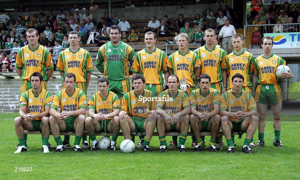 30 July 2006; Donegal team. Bank of Ireland All-Ireland Senior Football Championship Qualifier, Round 4, Fermanagh v Donegal, Brewster Park, Enniskillen, Co. Fermanagh. Picture credit; Oliver McVeigh / SPORTSFILE