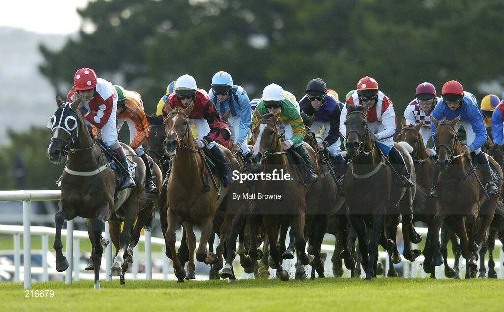 31 July 2006; The runners and riders during the G.P.T. Galway Q.R. Handicap. Galway Races, Ballybrit, Co. Galway. Picture credit; Matt Browne / SPORTSFILE