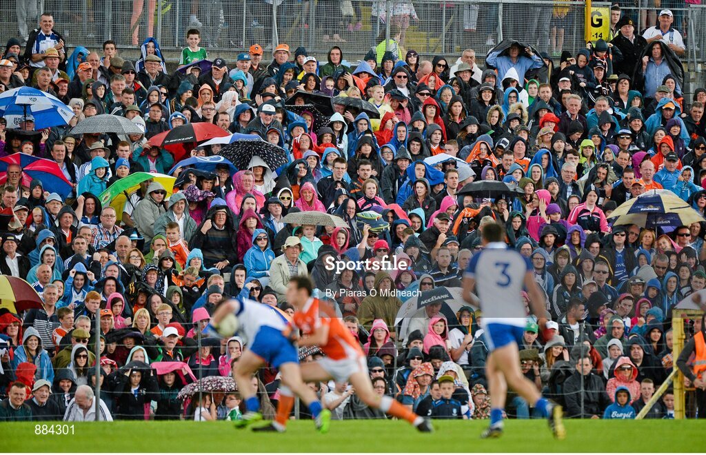 6 July 2014; A general view of spectators during the game. Ulster GAA Football Senior Championship, Semi-Final Replay, Armagh v Monaghan, St Tiernach's Park, Clones, Co. Monaghan. Picture credit: Piaras Ó Mídheach / SPORTSFILE