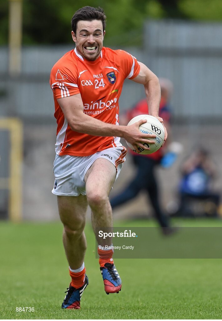 6 July 2014; Aidan Forker, Armagh. Ulster GAA Football Senior Championship, Semi-Final Replay, Armagh v Monaghan, St Tiernach's Park, Clones, Co. Monaghan. Picture credit: Ramsey Cardy / SPORTSFILE