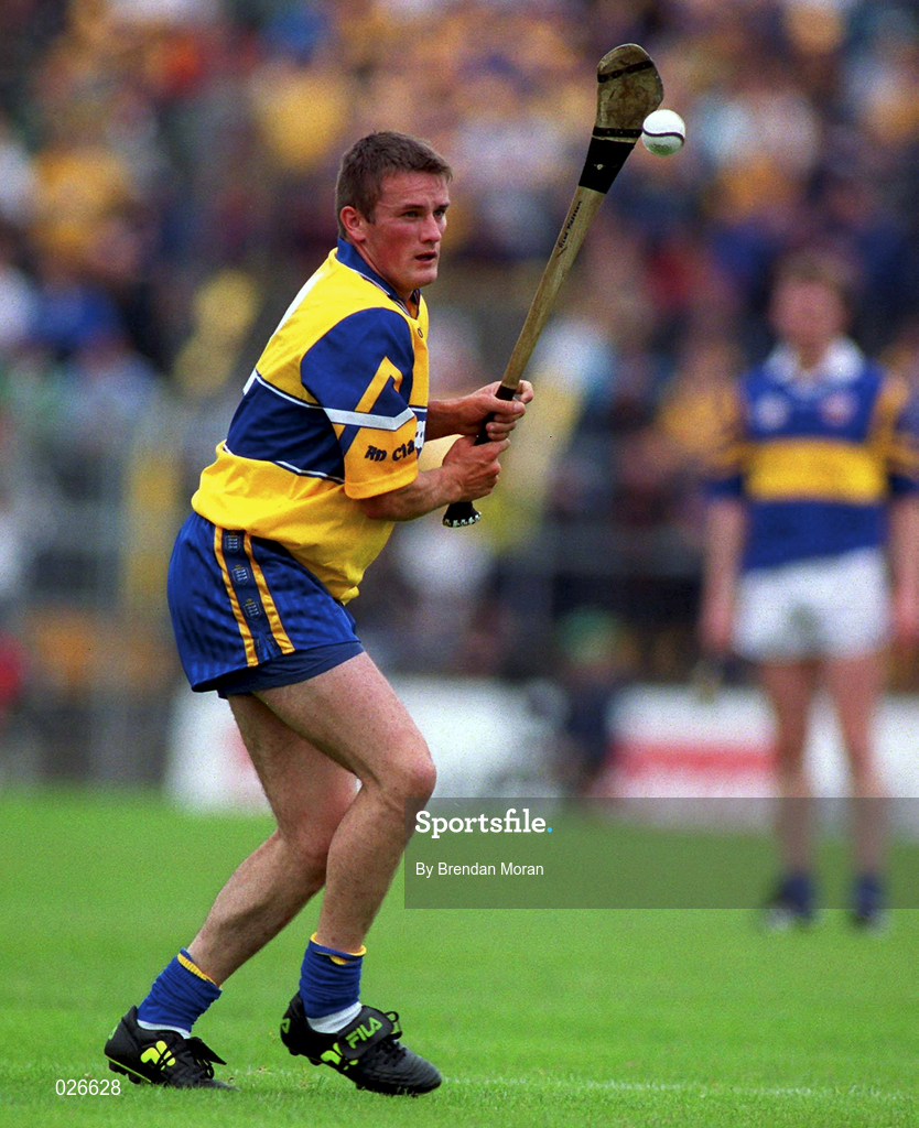 12 June 1999; Alan Markham of Clare during the Munster Senior Hurling Championship Semi final Replay match between Clare v Tipperary at Páirc Uí Chaoimh in Cork. Photo by Brendan Moran/Sportsfile