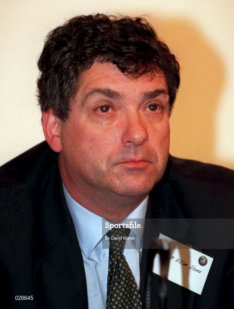 29 April 1998; Angel Llona during the UEFA XXIV Ordinary Conference at UEFA Headquarters in Nyon, Switzerland. Photo by David Maher/Sportsfile