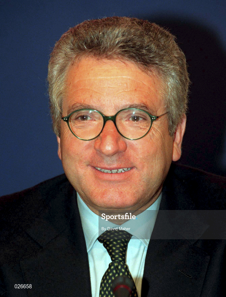 29 April 1998; Antonio Matarrese during the UEFA XXIV Ordinary Conference at UEFA Headquarters in Nyon, Switzerland. Photo by David Maher/Sportsfile