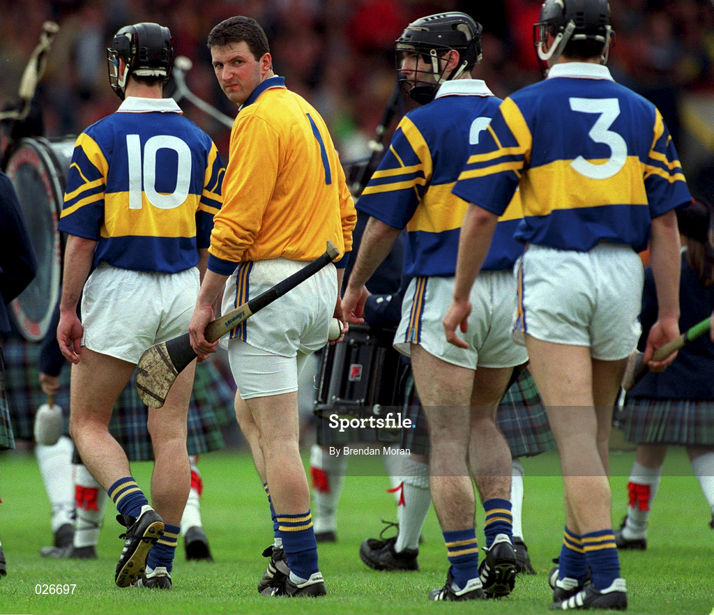 12 June 1999; Niall Gilligan of Clare during the Munster Senior Hurling Championship Semi final Replay match between Clare v Tipperary at Páirc Uí Chaoimh in Cork. Photo by Brendan Moran/Sportsfile
