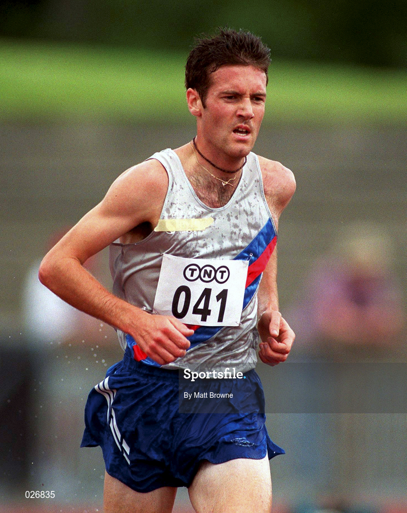 25 July 1999; Cormac Smith competing in the men's 800m during the TNT Irish National Senior Track & Field Championships - Day 2 at Morton Stadium in Santry, Dublin. Photo by Matt Browne/Sportsfile
