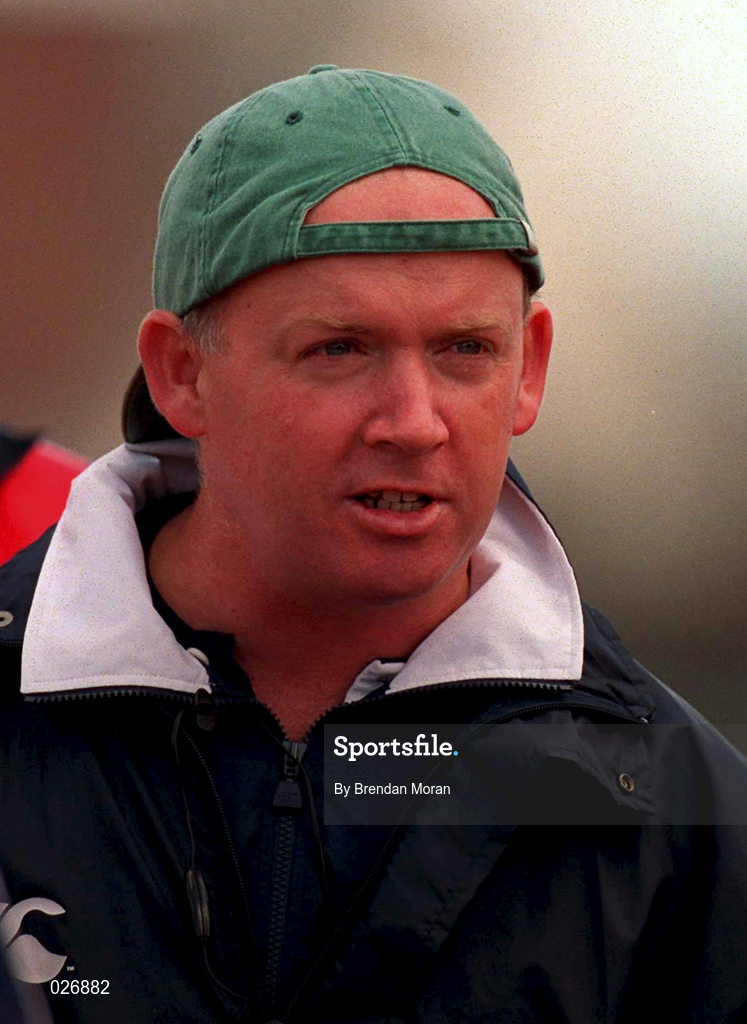 14 August 1999; Munster head coach Declan Kidney during the Guinness Interprovincial Championship match between Connacht and Munster at the Sportsgrounds in Galway. Photo by Brendan Moran/Sportsfile