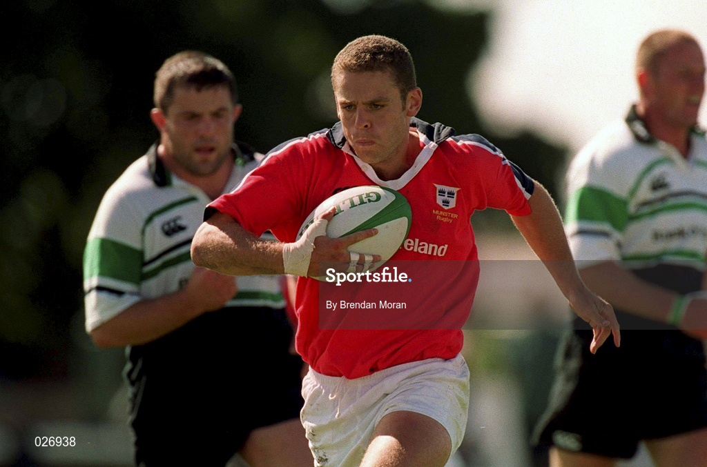 14 August 1999; Dominic Crotty of Munster during the Guinness Interprovincial Championship match between Connacht and Munster at the Sportsgrounds in Galway. Photo by Brendan Moran/Sportsfile