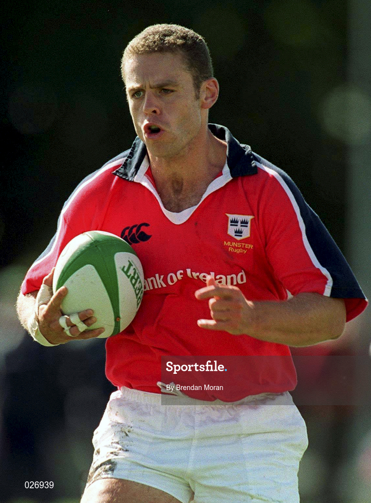 14 August 1999; Dominic Crotty of Munster during the Guinness Interprovincial Championship match between Connacht and Munster at the Sportsgrounds in Galway. Photo by Brendan Moran/Sportsfile