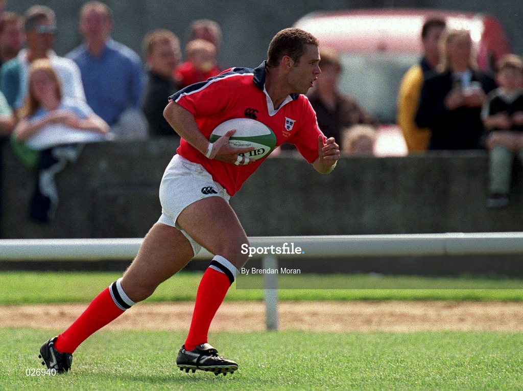 14 August 1999; Dominic Crotty of Munster during the Guinness Interprovincial Championship match between Connacht and Munster at the Sportsgrounds in Galway. Photo by Brendan Moran/Sportsfile