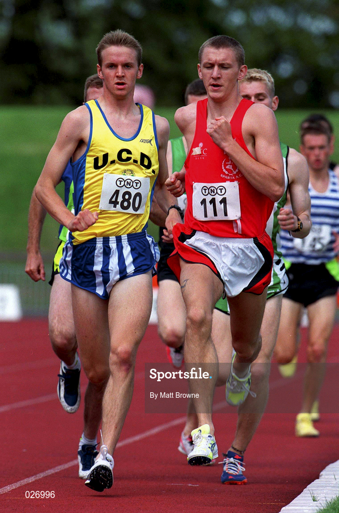 25 July 1999; James Nolan competing in the men's 800m during the TNT Irish National Senior Track & Field Championships - Day 2 at Morton Stadium in Santry, Dublin. Photo by Matt Browne/Sportsfile