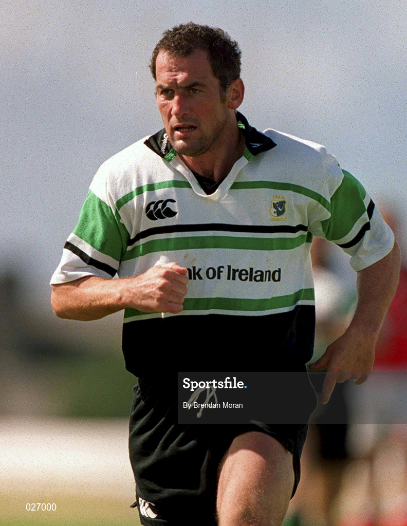 14 August 1999; Eric Elwood of Connacht during the Guinness Interprovincial Championship match between Connacht and Munster at the Sportsgrounds in Galway. Photo by Brendan Moran/Sportsfile