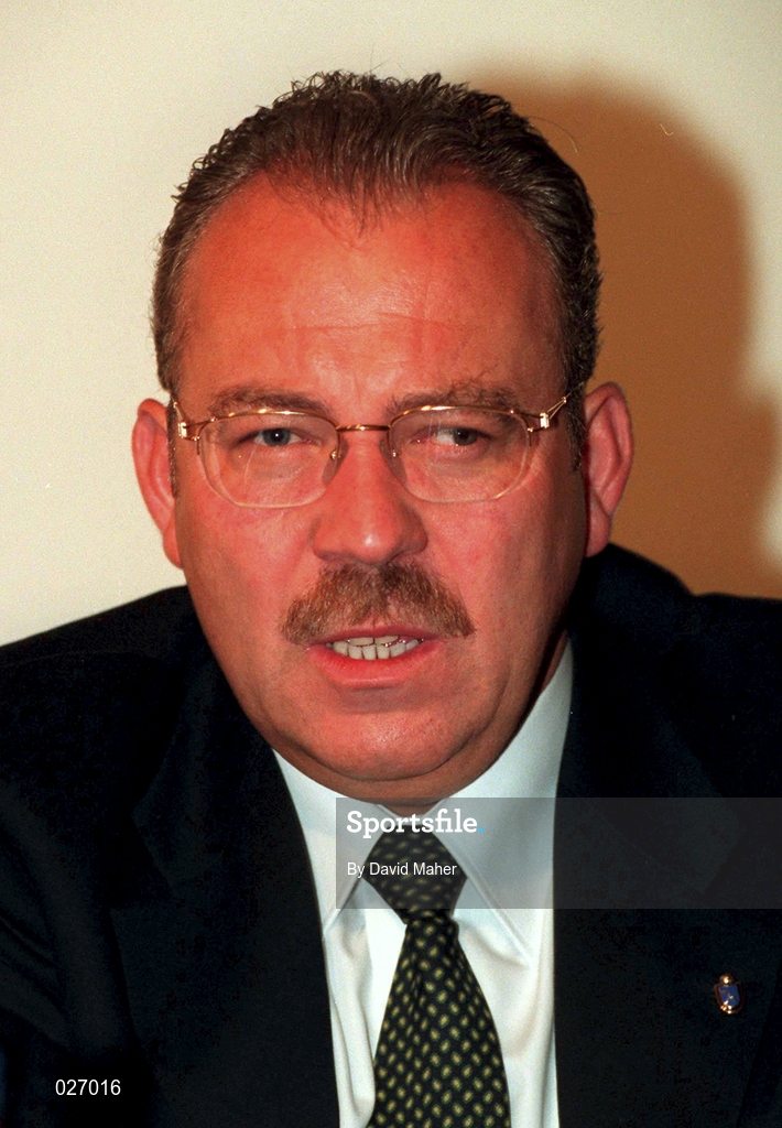 29 April 1998; Frantisek Chvalovsky during the UEFA XXIV Ordinary Conference at UEFA Headquarters in Nyon, Switzerland. Photo by David Maher/Sportsfile