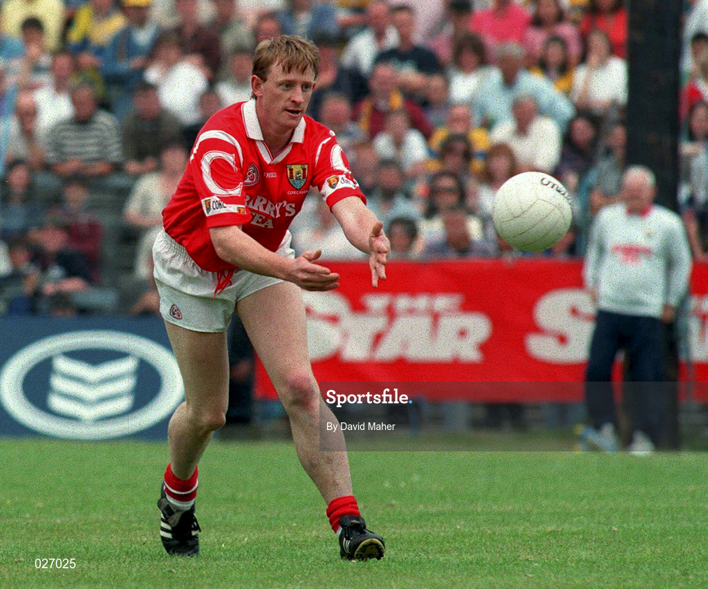 23 June 1996; Mark Farr of Cork during the Bank of Ireland All-Ireland Senior Football Championship Semi-Final match between Cork and Dublin in Croke Park, Dublin. Photo by David Maher/Sportsfile
