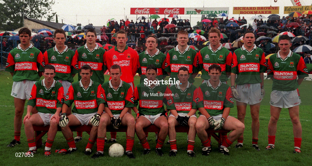 18 July 1999; Mayo team ahead of the Connacht Minor Football Championship Final match between Mayo and Galway at Tuam Stadium in Tuam, Galway. Photo by Matt Browne/Sportsfile