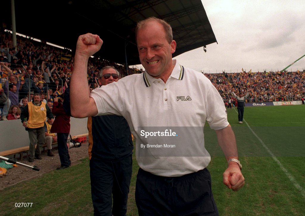12 June 1999; Clare manager Ger Loughnane during the Munster Senior Hurling Championship Semi final Replay match between Clare v Tipperary at Páirc Uí Chaoimh in Cork. Photo by Brendan Moran/Sportsfile