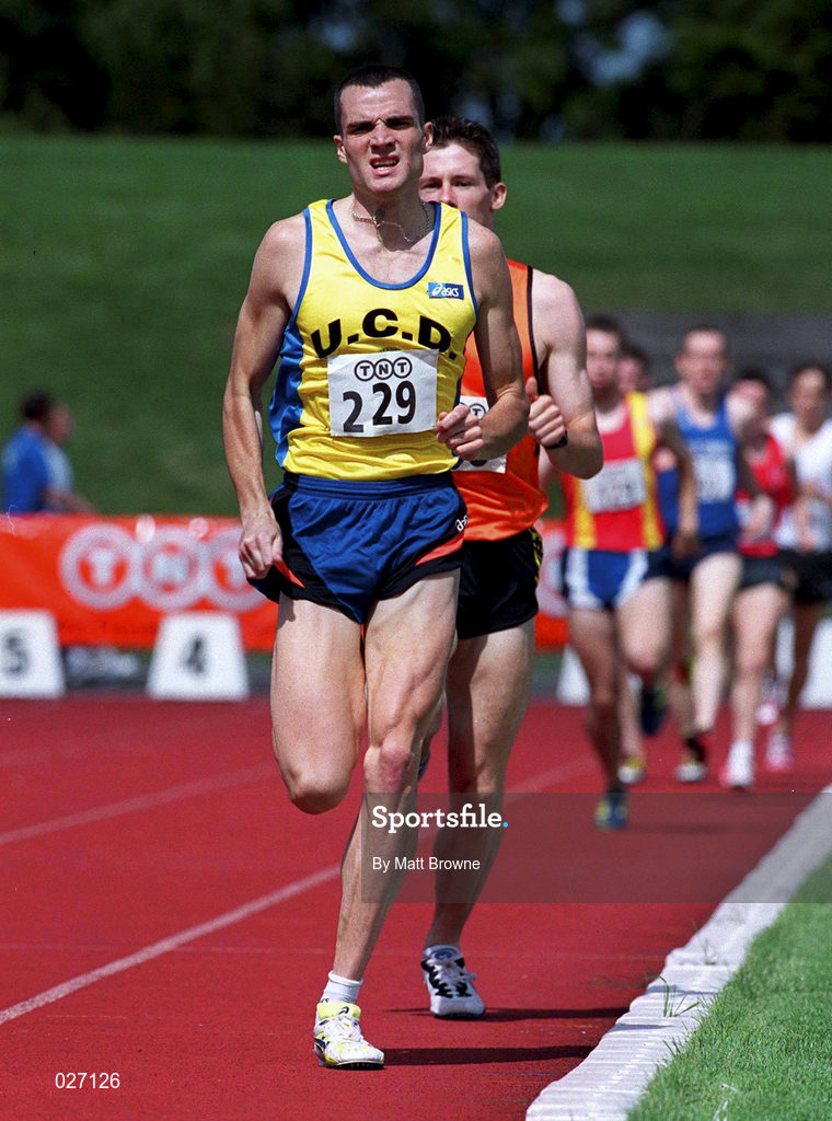 25 July 1999; James Nolan competing in the men's 800m during the TNT Irish National Senior Track & Field Championships - Day 2 at Morton Stadium in Santry, Dublin. Photo by Matt Browne/Sportsfile