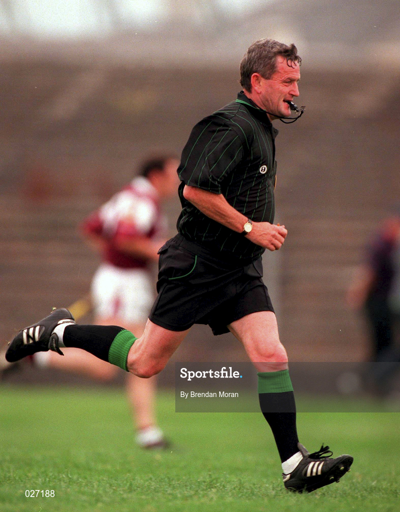 10 July 1999; Referee John McDonnell during the Guinness Connacht Senior Hurling Championship Final match between Galway and Roscommon at Dr. Hyde Park in Roscommon. Photo by Brendan Moran/Sportsfile