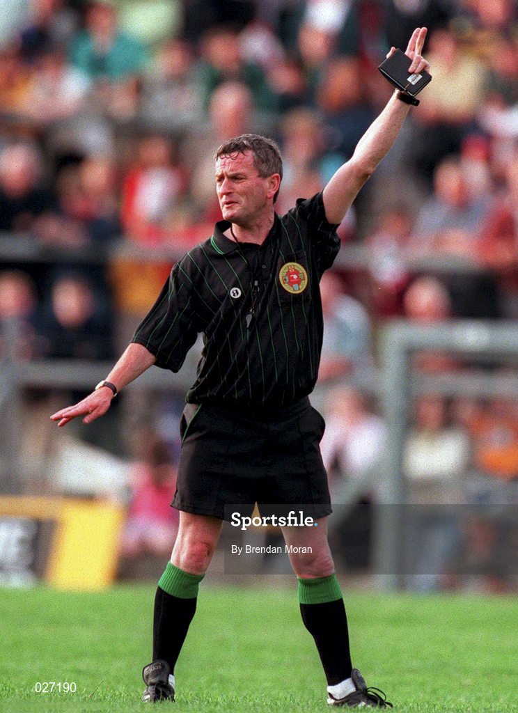 10 July 1999; Referee John McDonnell during the Guinness Connacht Senior Hurling Championship Final match between Galway and Roscommon at Dr. Hyde Park in Roscommon. Photo by Brendan Moran/Sportsfile