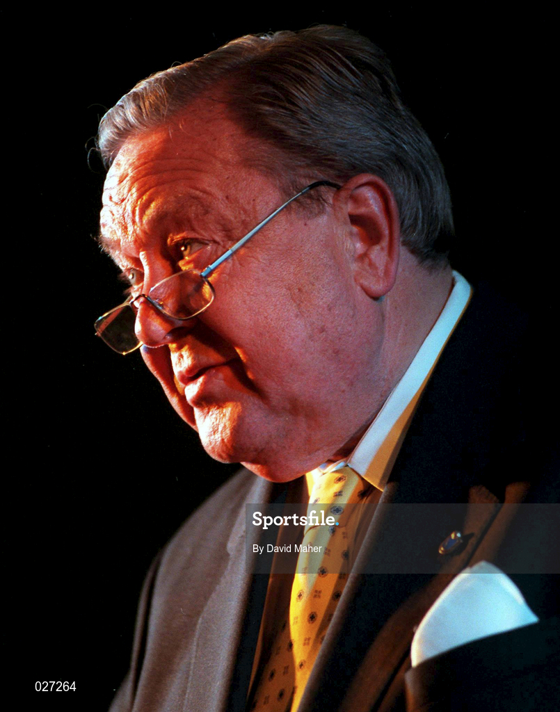 29 April 1998; Lennart Johansson, President of UEFA, during the UEFA XXIV Ordinary Conference at UEFA Headquarters in Nyon, Switzerland. Photo by David Maher/Sportsfile