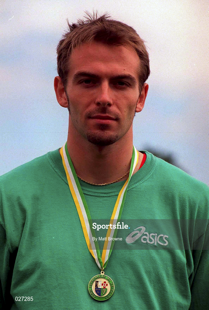 25 July 1999; Peter Coughlan following the TNT Irish National Senior Track & Field Championships - Day 2 at Morton Stadium in Santry, Dublin. Photo by Matt Browne/Sportsfile