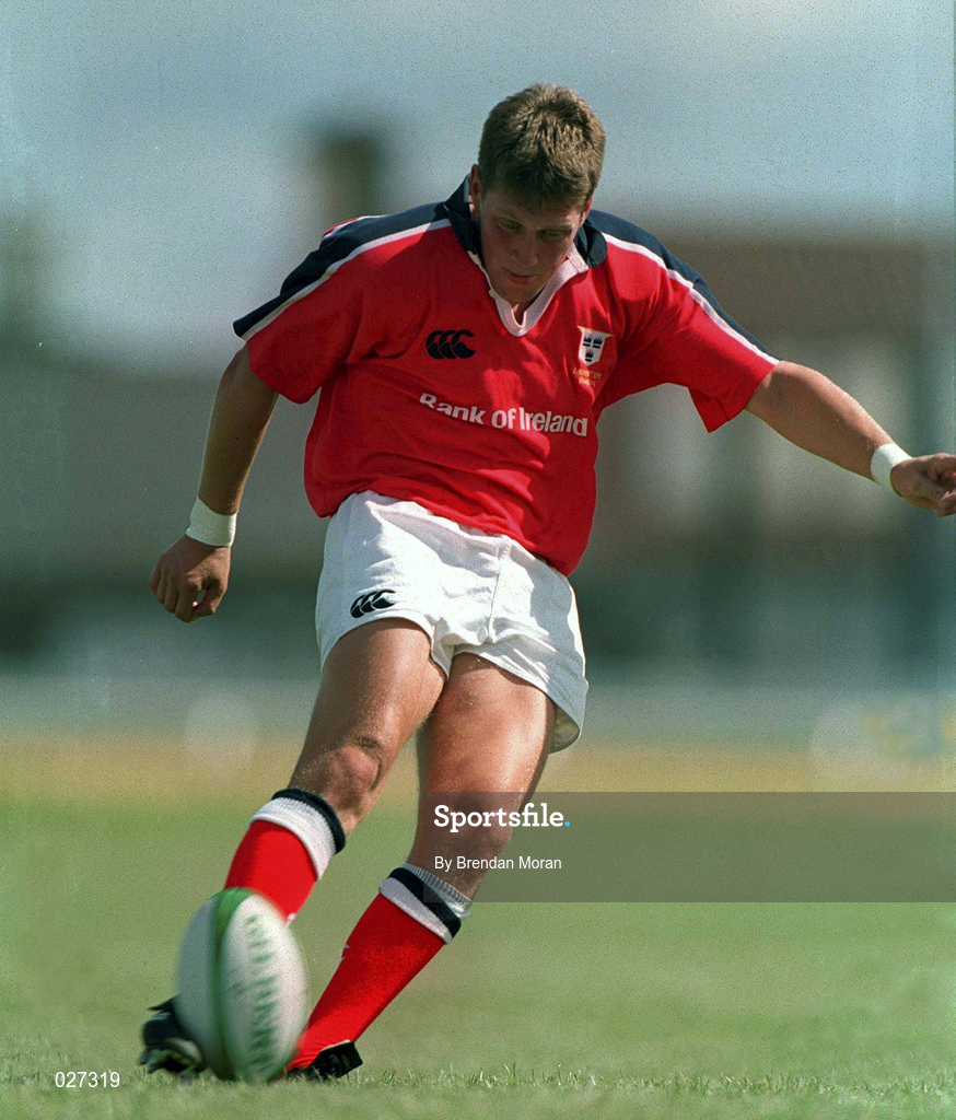 14 August 1999; Ronan O'Gara of Munster during the Guinness Interprovincial Championship match between Connacht and Munster at the Sportsgrounds in Galway. Photo by Brendan Moran/Sportsfile