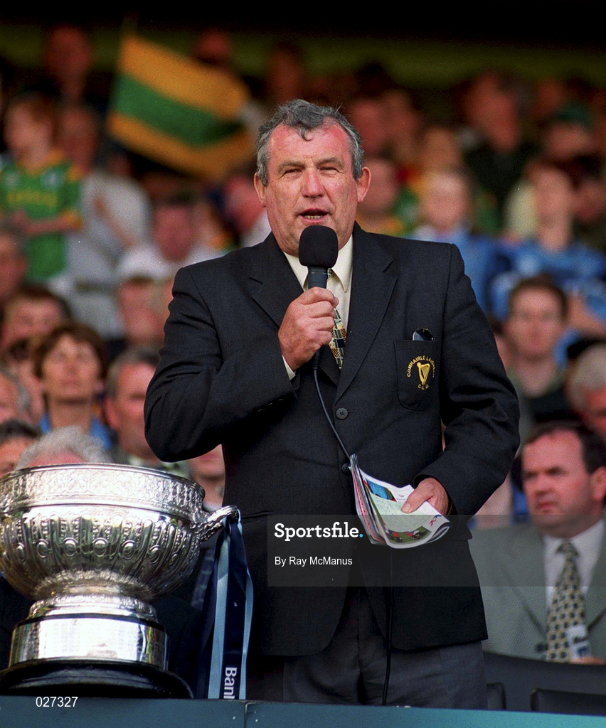 1 August 1999; Seamus Aldridge, Chairman of the Leinster council following the Guinness Leinster Senior Football Championship Final match between Dublin and Meath at Croke Park in Dublin. Photo by Ray McManus/Sportsfile