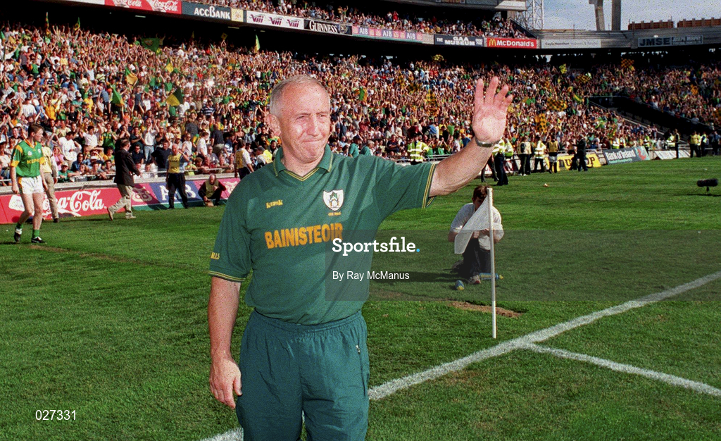 1 August 1999; Meath manager Sean Boylan following the Bank of Ireland Leinster Senior Football Championship Final match between Dublin and Meath at Croke Park in Dublin. Photo by Ray McManus/Sportsfile